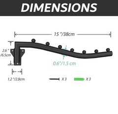 Folding Clothes Hanger Rack Swing Arm Hook Holder Clothing Hanging Garment Dr…