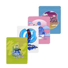 100 PCS Smell Proof Zipper Stand Up Pouches – 3.5g 4 Styles Cute Cartoon Bags