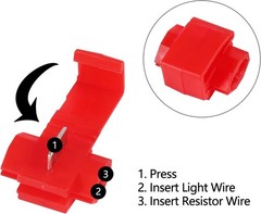 4Pcs 50W 6 Ohm LED Load Resistors to Fix Fast Blink & Error Code for Turn Signal