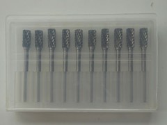 10 pcs 3mm X 5mm Tungsten Carbide Cutting Rotary Burr CNC Engraving Bit A5