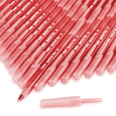 Bic Round Stic Xtra Life Red Ballpoint Pens 1.0Mm Bulk 10 Count Pack