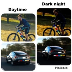 Reflective Tape 50PCS Waterproof Safety Stickers Vehicles Bikes Helmets New