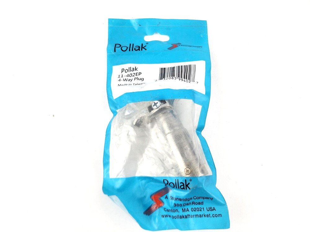 Pollak 11-402EP 4-Way Round Zinc Connector Plug
