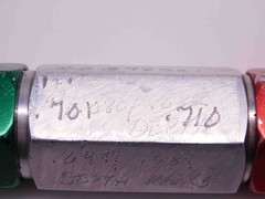 .7010 & .7100 PIN PLUG GAGE GO NO GO .7031 -.0021 45/64 18 mm .701 .710 CHECK