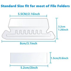 Folder Labels,50+50 Sets of Hanging Folder Label Tabs and Inserts for Hanging…