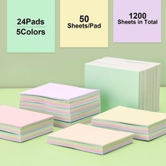 24 Packs Small Sticky Notes Bulk 1.5×2 Inch Mini Self Stick Note Pads, One Bo…