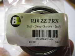 R10 ZZ 0.625″ ID x 1.375″ R10-ZZ 1 Row Double Shield Radial Ball Bearing QTY 2