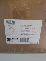 Dual-Lite DYNHL12I-4X-FP LED Emergency Light IP66 120-277V Gray