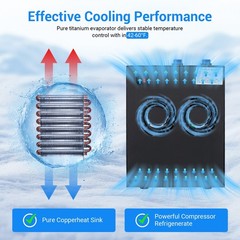 Pro Water Chiller Cold Plunge Ice Bath Chiller Cooler with Built Filter and Pump