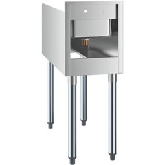 26″W x 12″L Stainless Steel Restaurant Underbar Blender Station with Dump Sink
