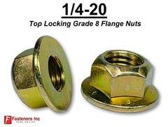 1/4″-20 Grade 8 Flange Frame Bolt Yellow Zinc Plated (All Sizes & Qty’s) 1/4″