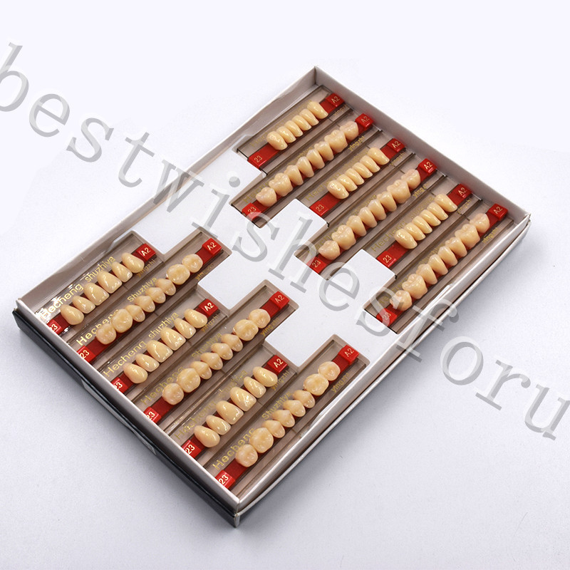Acrylic Resin Denture Teeth VITA A2 – 23 Upper Lower Oral Dental 3 Set of 84*1