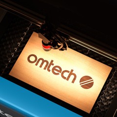 OMTech 45W K40+ CO2 Laser Engraver Marker Machine 8 x 12in W/ Rotary Axis