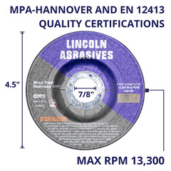 500PK Depressed Center 4-1/2″ x .040″ x 7/8″ Cut-Off-Wheels, Metal Cutting Discs
