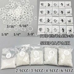 5000pcs Dental Orthodontic Elastics Rubber Bands Traction Ligature Tie Clear
