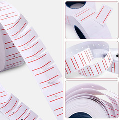 10 Rolls 6000Pcs Price Tag Gun Labels White Price Tag Sticker Refill for Mx-5500