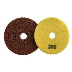 Wet Concrete Polishing Set (5pc) #50 100 200 400 800 Grit w Aluminum Backer Pad