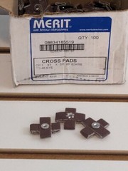 Merit Cross Pad 1″L x 1″W x 3/8″ Thk 80 Grit (Qty 100)