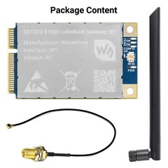 Waveshare SX130x 868M/915M LoRaWAN Gateway Module/HAT for Raspberry Pi