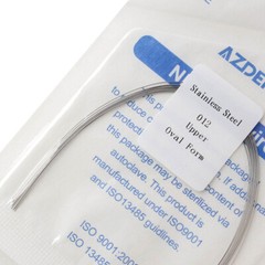 AZDENT Dental Super Elastic Stainless Steel Arch Wire Round Ovoid /Natural Form