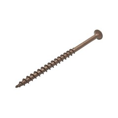 #8 x 3″ Deck Screws | Square Drive | Bugle Head | Brown Ruspert | 250pcs Box