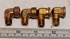 Brass 90° STREET ELBOW 1/8″ MNPT X 1/8″ FNPT