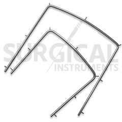 Rubber Dam Kit Starter of 18 Pcs with Frame Punch Clamps Dental Instruments