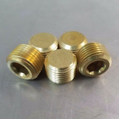 10PCS 3/8″ Solid Brass Male NPT Thread Allen Head Pipe Plug Hex Socket