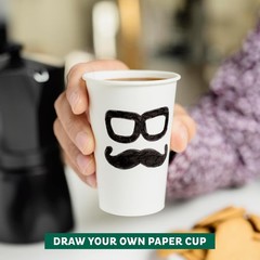 Coffee Cups 4 oz [100 Pack] Disposable Paper Cups for Mouthwash Cups, Hot Paper