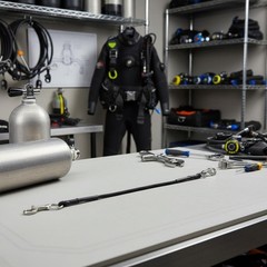 2 Pieces Sidemount Bungee Kit Adjustable Sidemount Cylinder Strap