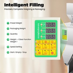 10 – 999G Auto Packing&Filling Machine Weigh Filler For Tea/seed/grain 110V NEW