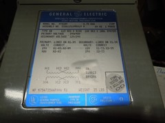 GE 9T51B9 0.750KVA/750VA 240×480-120/240V 1ph Transformer New Surplus