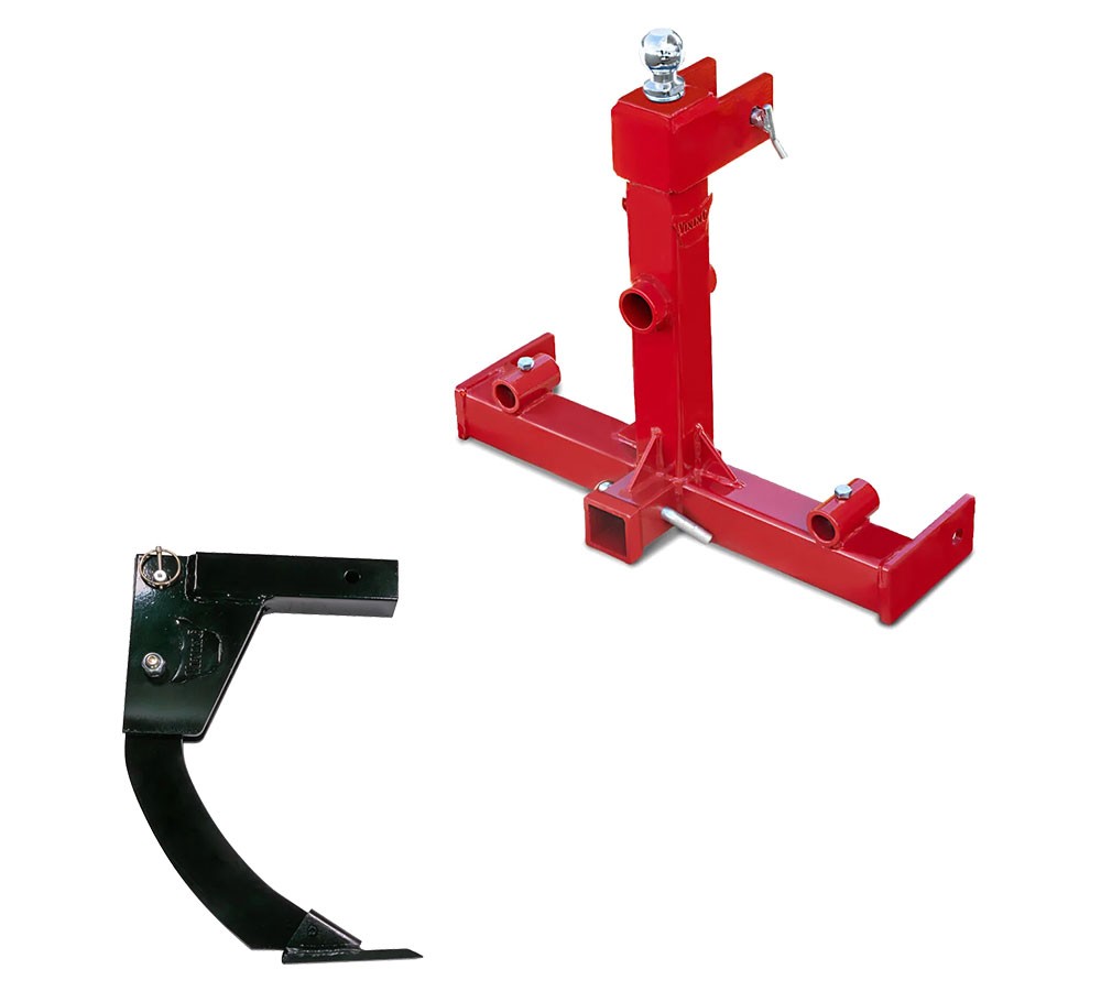 3 Point Trailer Hitch w/4 Point Hitch Mount Ripper Attachment for Plow
