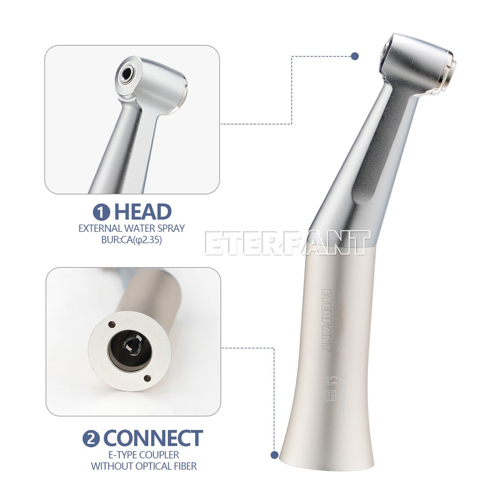 ENTERFANT Dental Slow Low Speed Contra Angle Handpiece Push Button NSK Style