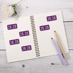 500Pcs 2026 Year Stickers, 3/4X1-1/2 Inch File Folder Labels 26 Year Colored Sel