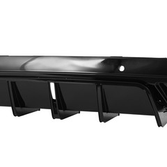 Rear Bumper Diffuser for 2015-2023 Dodge Challenger Fin Splitter LED Gloss Black