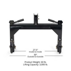 Titan Attachments 3 Point Quick Hitch Adaption to Category 1 Tractors