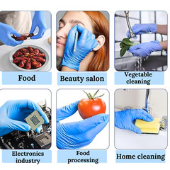 Dentistry Nitrile Exam/Medical Gloves Latex & Powder-Free Non-Sterile Textured