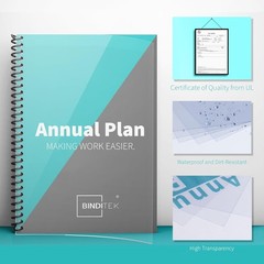 100 Pack 8mil PVC Clear Binding Presentation Covers, Letter Size, 8.5 x 11 In…