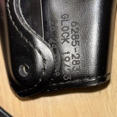 Safariland 6305-283 Duty Rated Level II Holster Black Leather Synthetic Glock 19