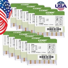 5 Packs Dental Rotary Heat Activated Canal Root Files Needles 25mm Engine Use
