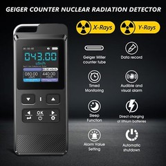 Radiation Detector 500mSv 15MeV IPS Display Data Logging Nuclear Gamma, X-Ray