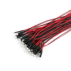 Pre-Wired LEDs Prewired Resistor 3mm/5mm Ultra Bright : 5V ~ 12V Various Colours