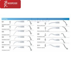 Woodpecker Dental Ultrasonic Scaler Tips EMS UDS Endo Perio Root Canal Scaling