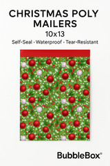 Christmas Poly Mailers 10×13 Self-Seal Shipping Bags Waterproof & Tear-Resistant