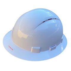 HDPE Full Brim Vented Hard Hat by United CSS