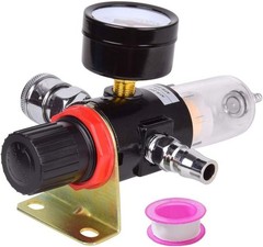 Efficient 1/4″ BSP Air Filter & Regulator – Maximum 130 PSI & Easy Installation