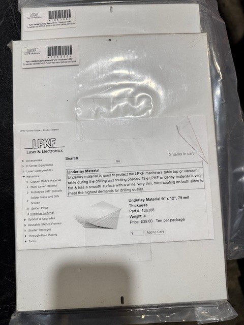 LPKF Underlay Material 106388