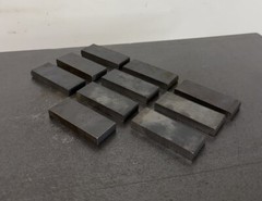 3/8″ Steel Plate 1″ x 2-3/4″ Flat Bar A36, 10 PIECES