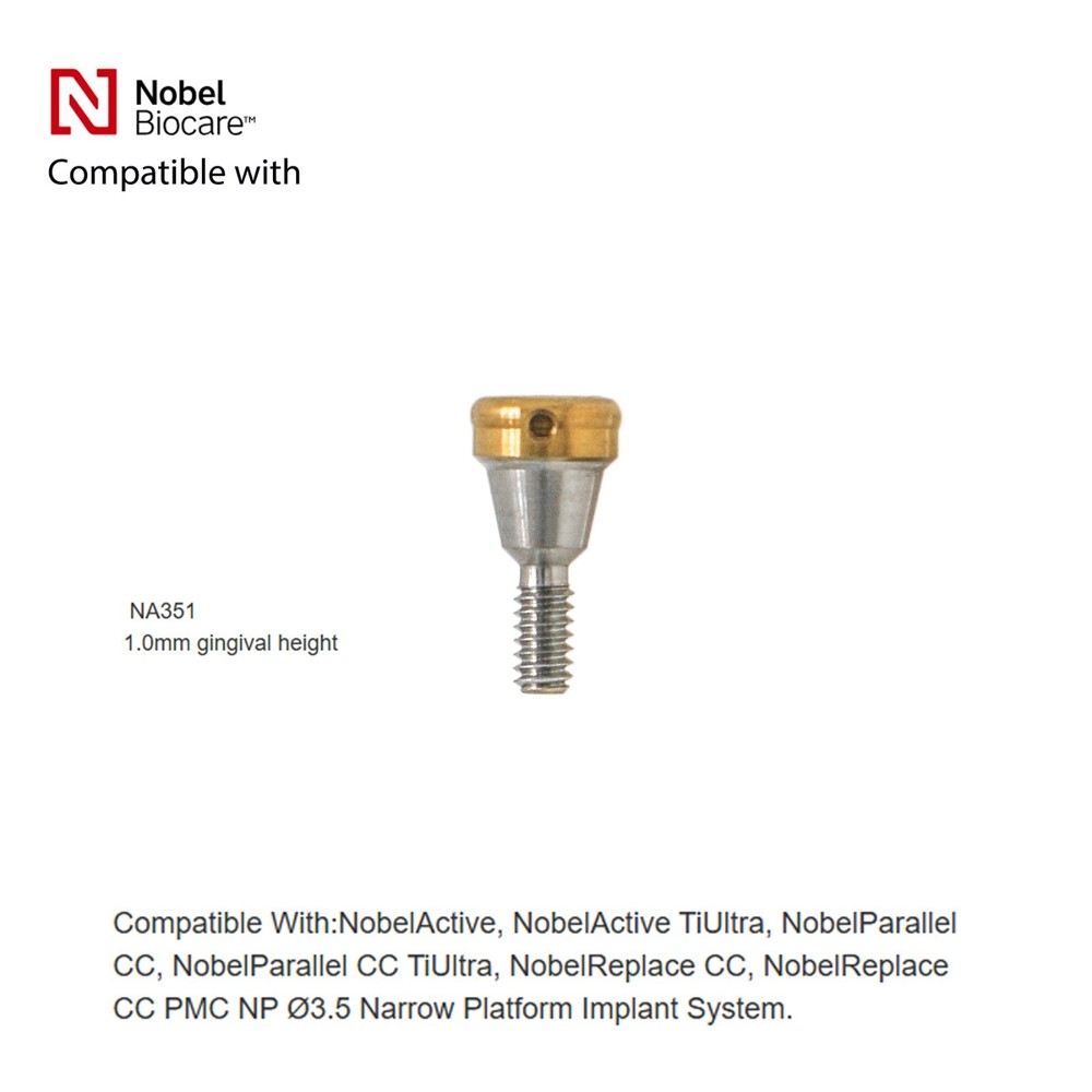 US Locator Abutment NP/RP 1-5.0mm GH Compatible Nobel Biocare Conical Connection